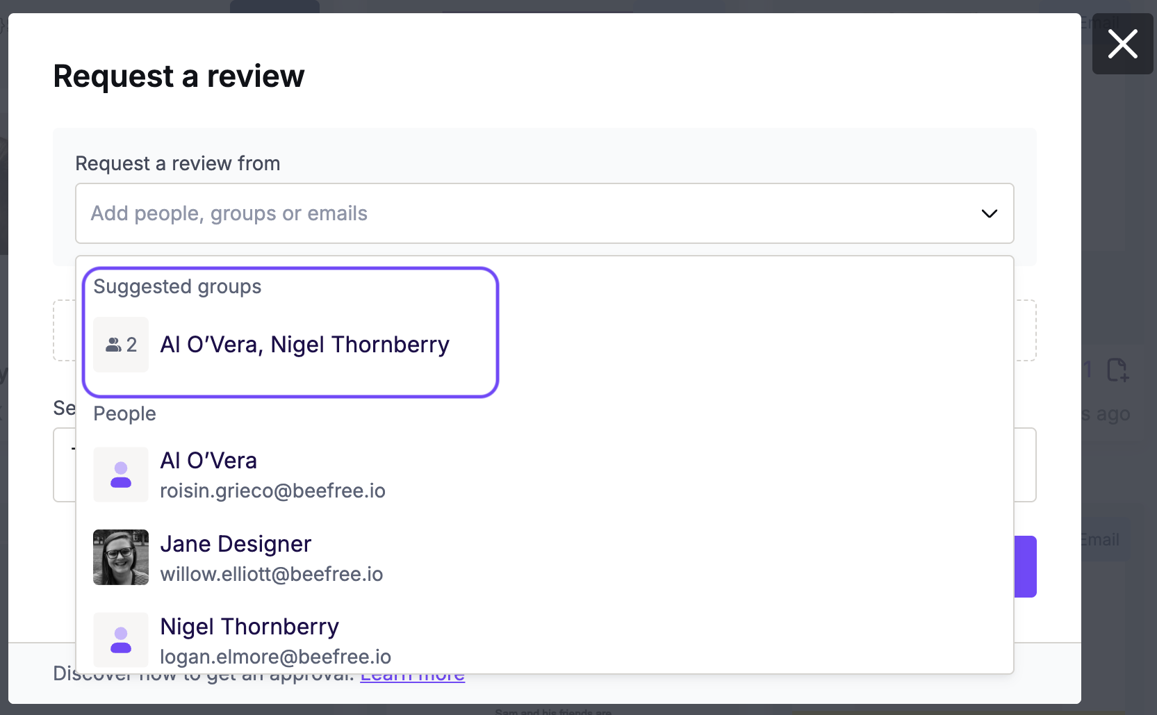 Approval Workflow – Beefree Help Center