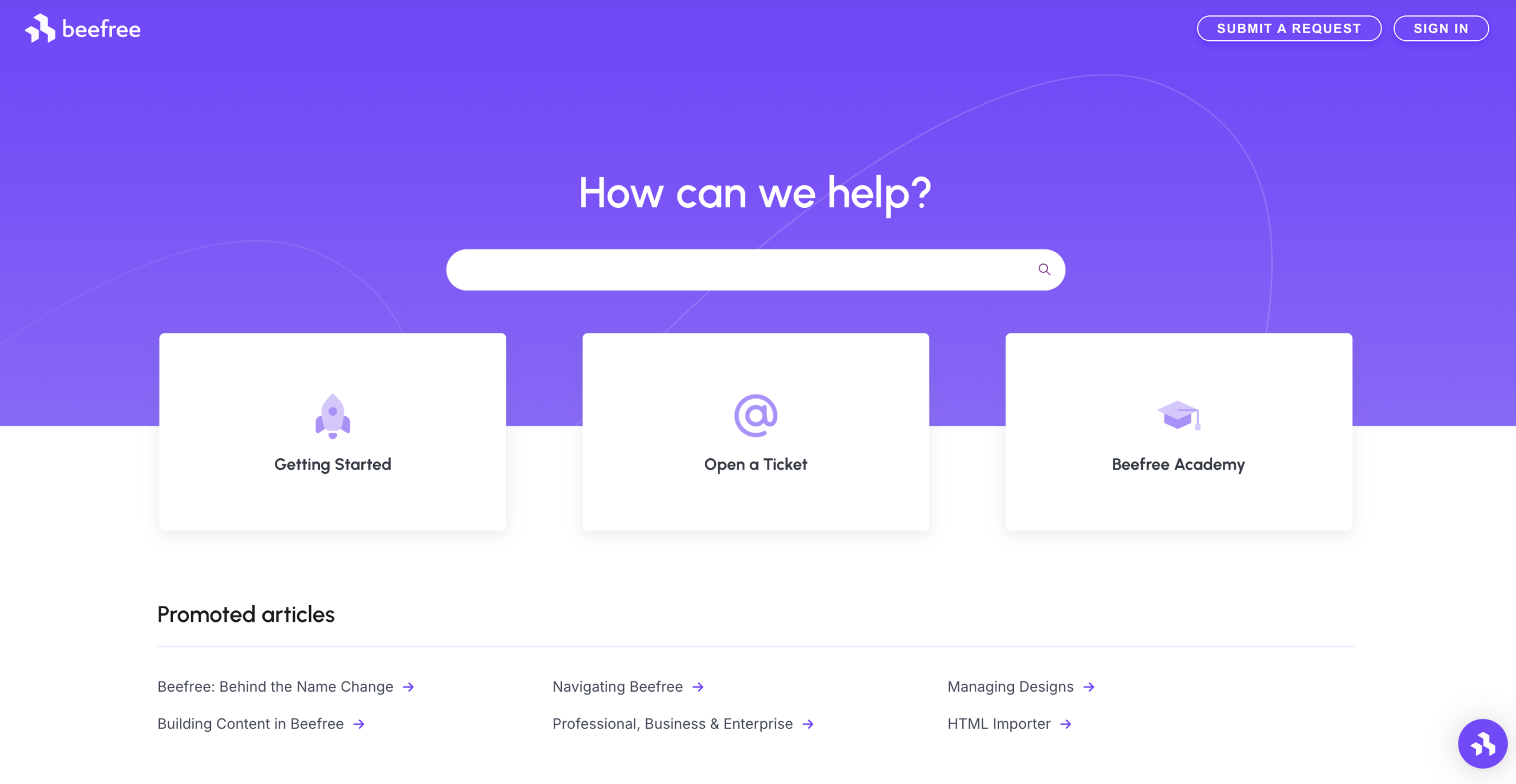 Contacting Beefree Support – Beefree Help Center