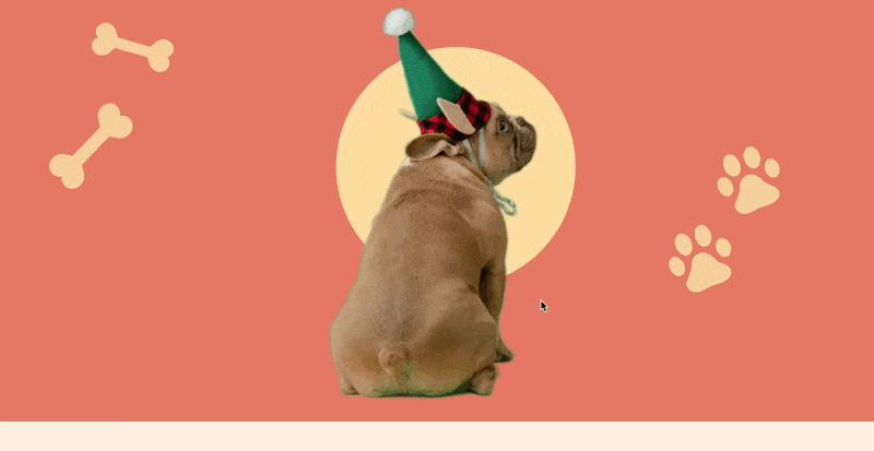 GIF showing a button with a hover effect active in a supported email client