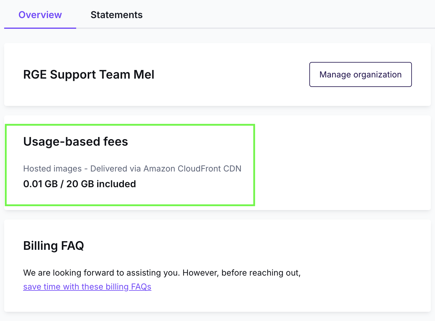 cdn usage for starter accounts